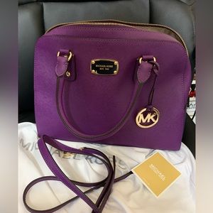 Michael Kors 💜Saffiano Large💜 Rare classic satchel/Crossbody